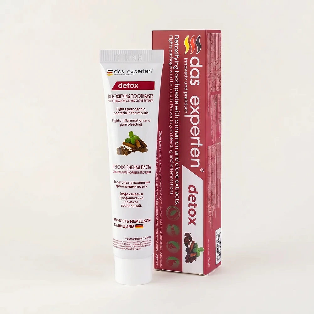 Зубная паста Das Experten DETOX с корицей и гвоздикой